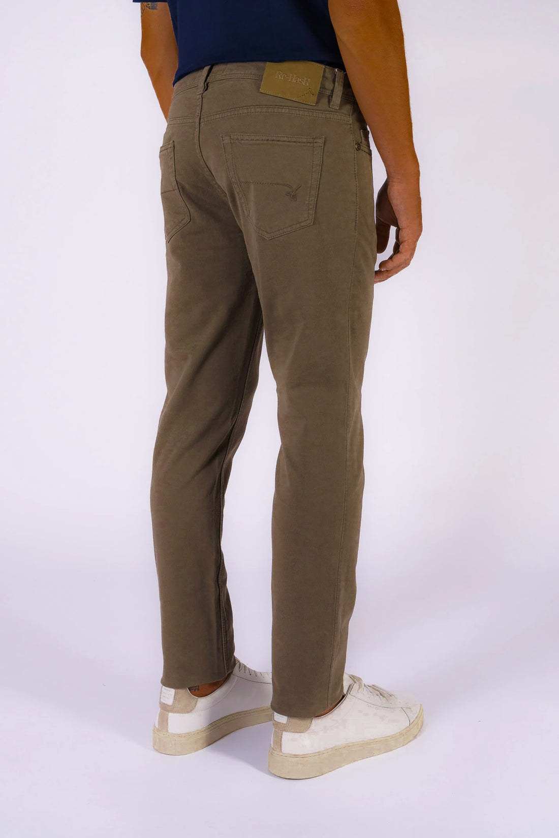 Brown Rubens Cotton Twill Five Pocket Pants - Re-Hash - Boutique Jacques International
