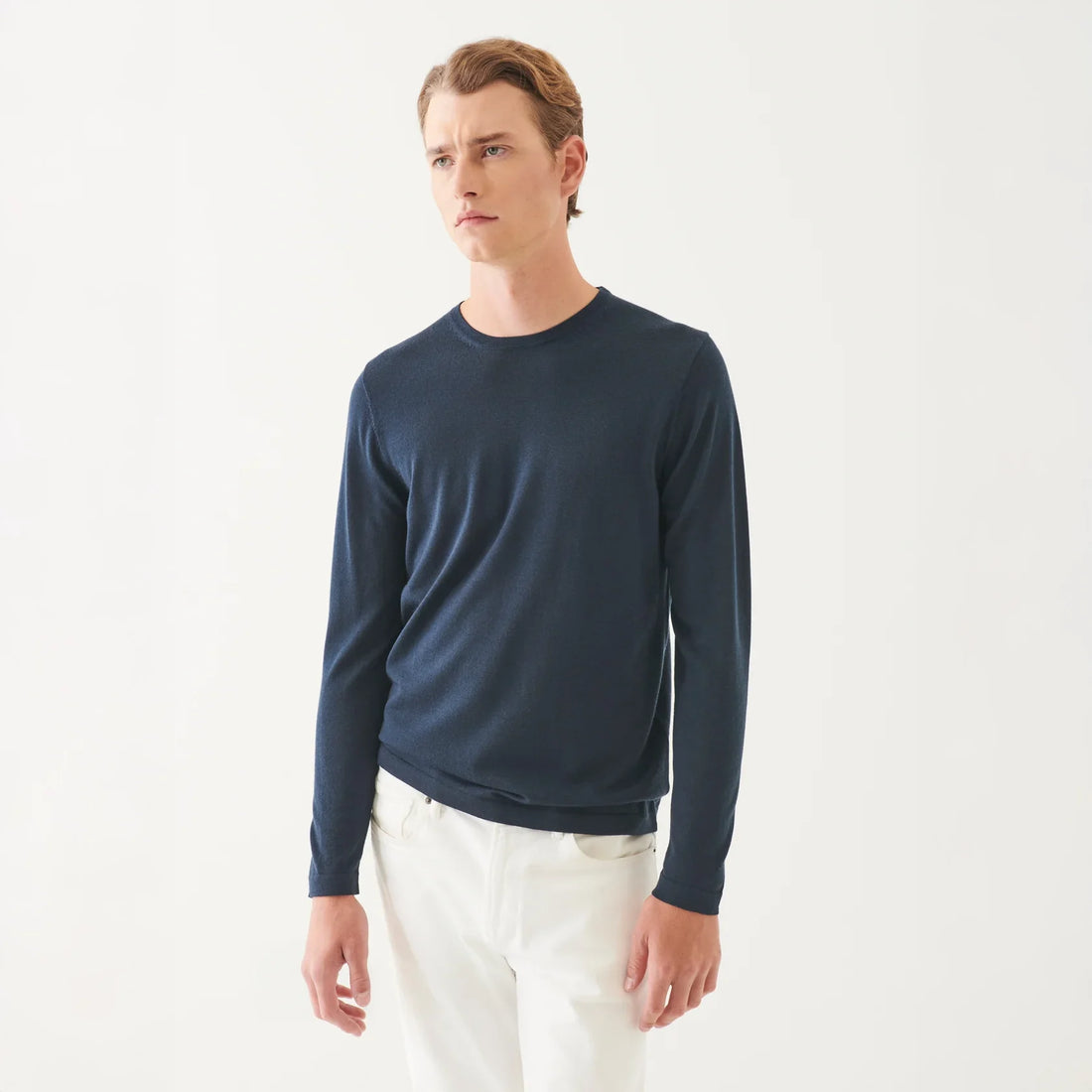 Imperial Blue Extra-Fine Merino Sweater - Patrick Assaraf