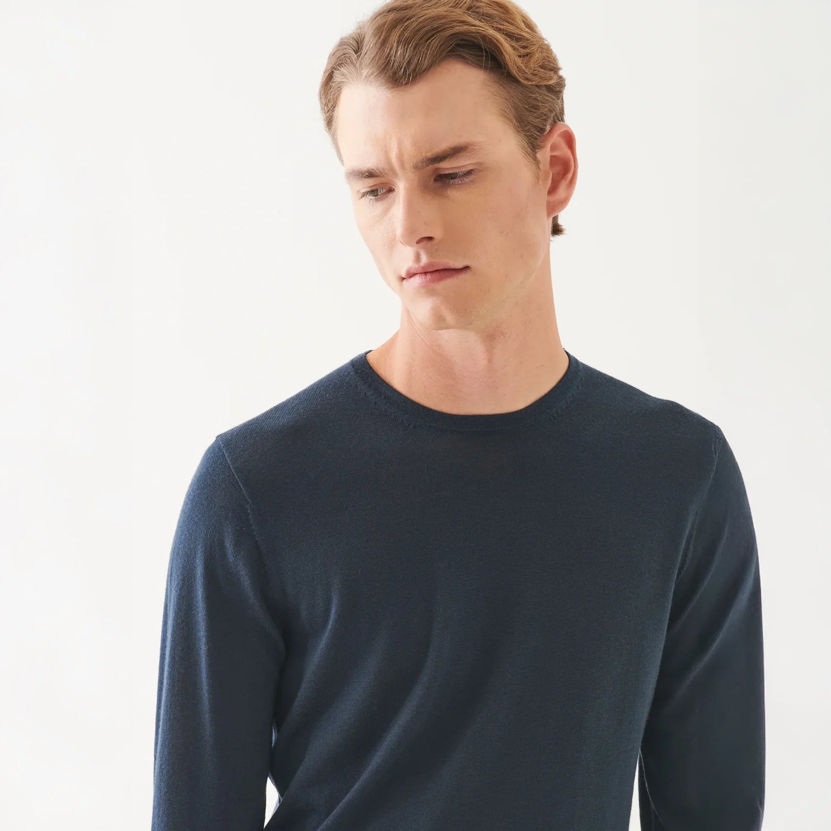 Imperial Blue Extra-Fine Merino Sweater - Patrick Assaraf