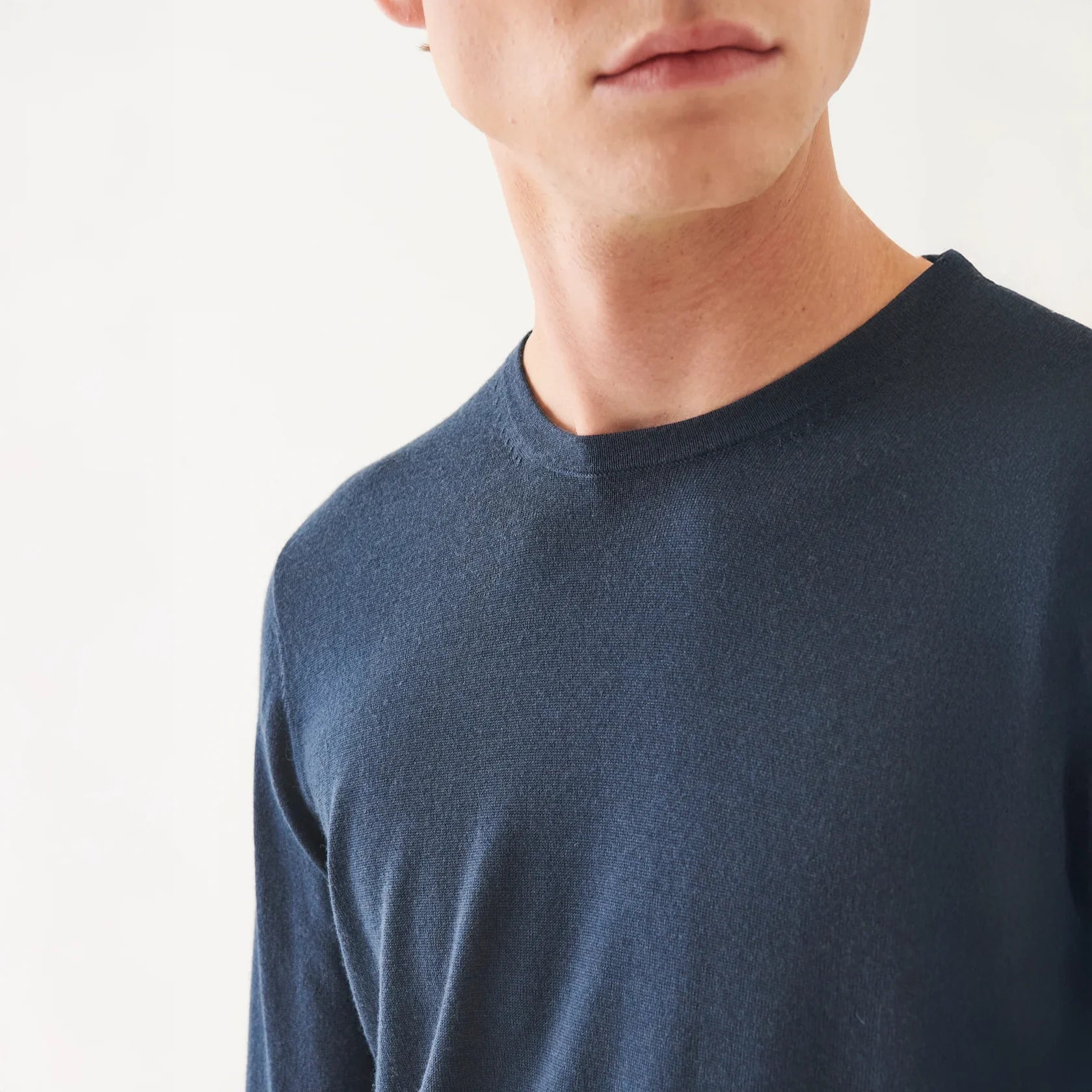 Imperial Blue Extra-Fine Merino Sweater - Patrick Assaraf