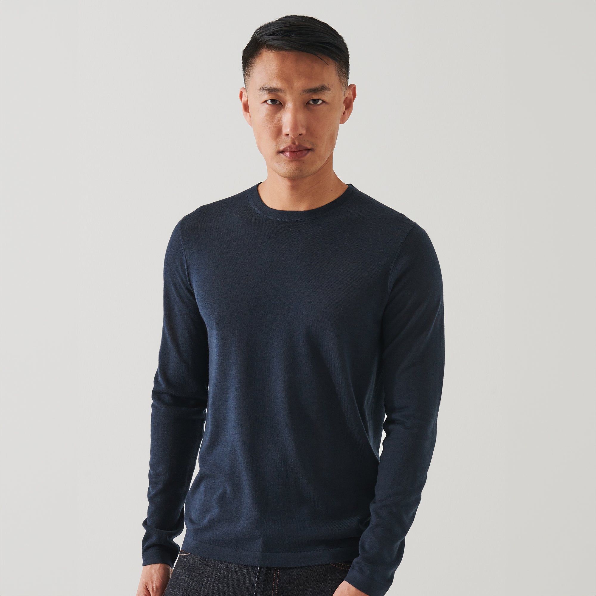 Imperial Blue Extra-Fine Merino Sweater - Patrick Assaraf