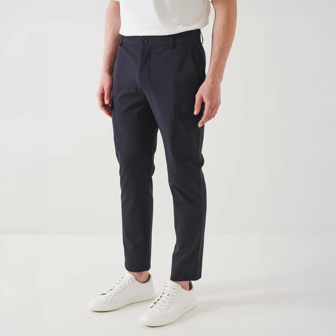 Dark Navy Travel Nucleo Stretch Cargo Pant - PATRICK ASSARAF