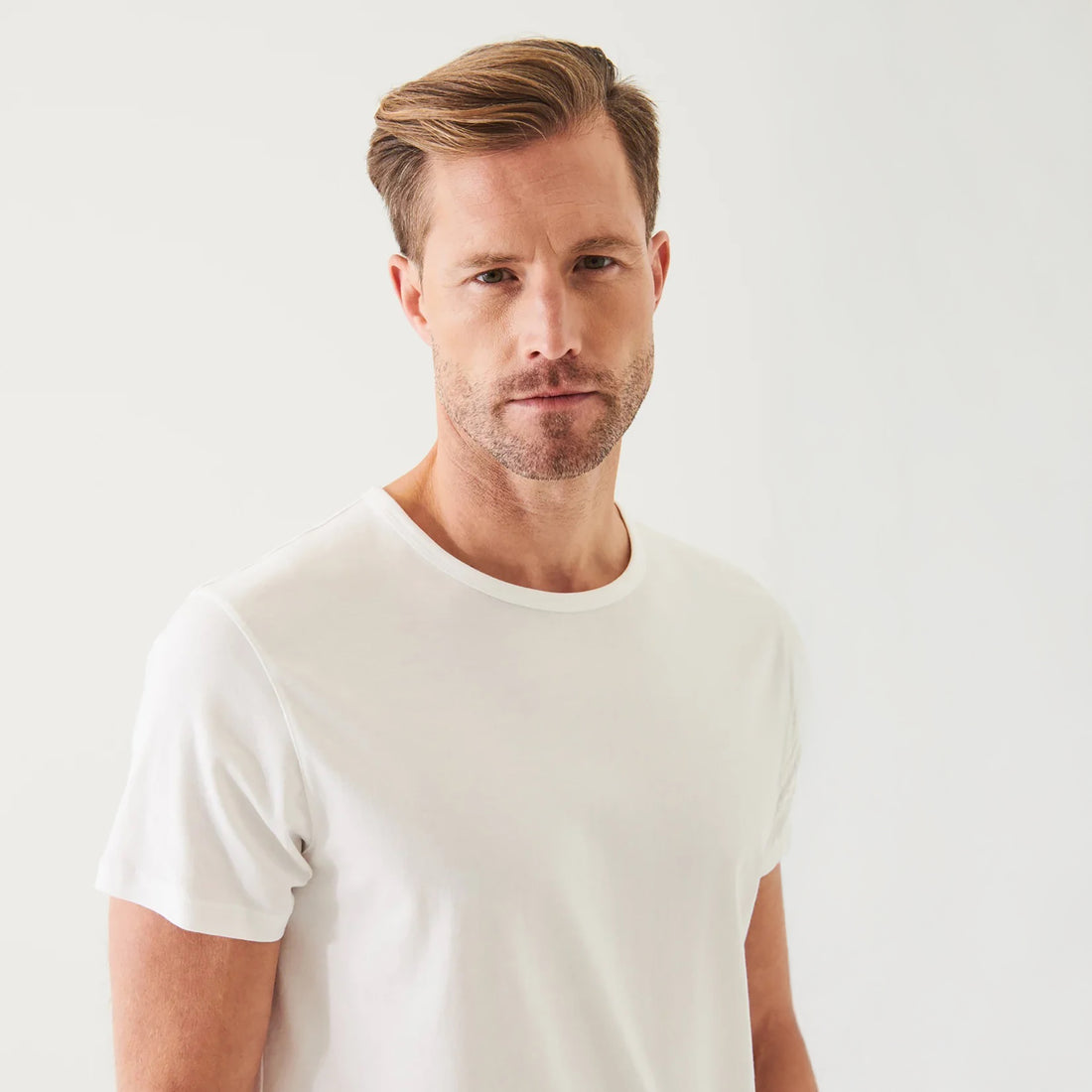 White Mercerized Pima Cotton Short Sleeve Crew Neck T-Shirt - Patrick Assaraf