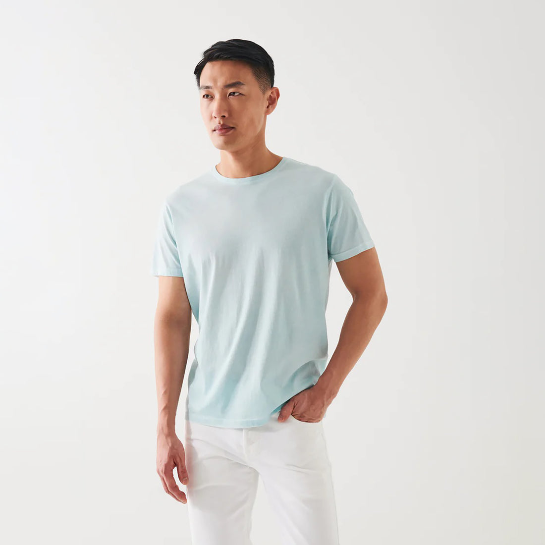 Celery Pima Spray Wash T-Shirt - Patrick Assaraf - Boutique Jacques International