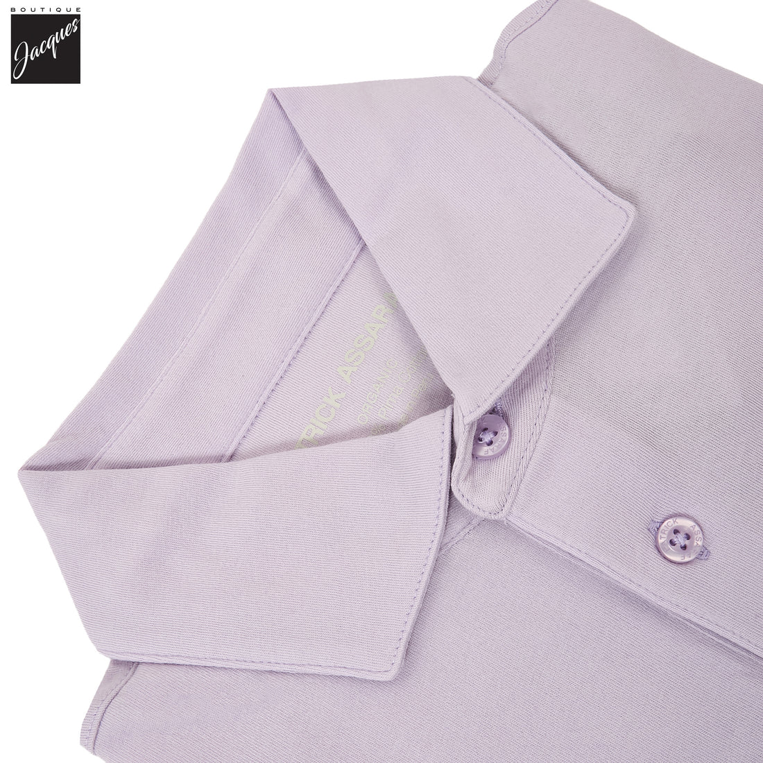Lavender Mercerized Pima Cotton Short Sleeve Polo Shirt - Patrick Assaraf - Boutique Jacques International