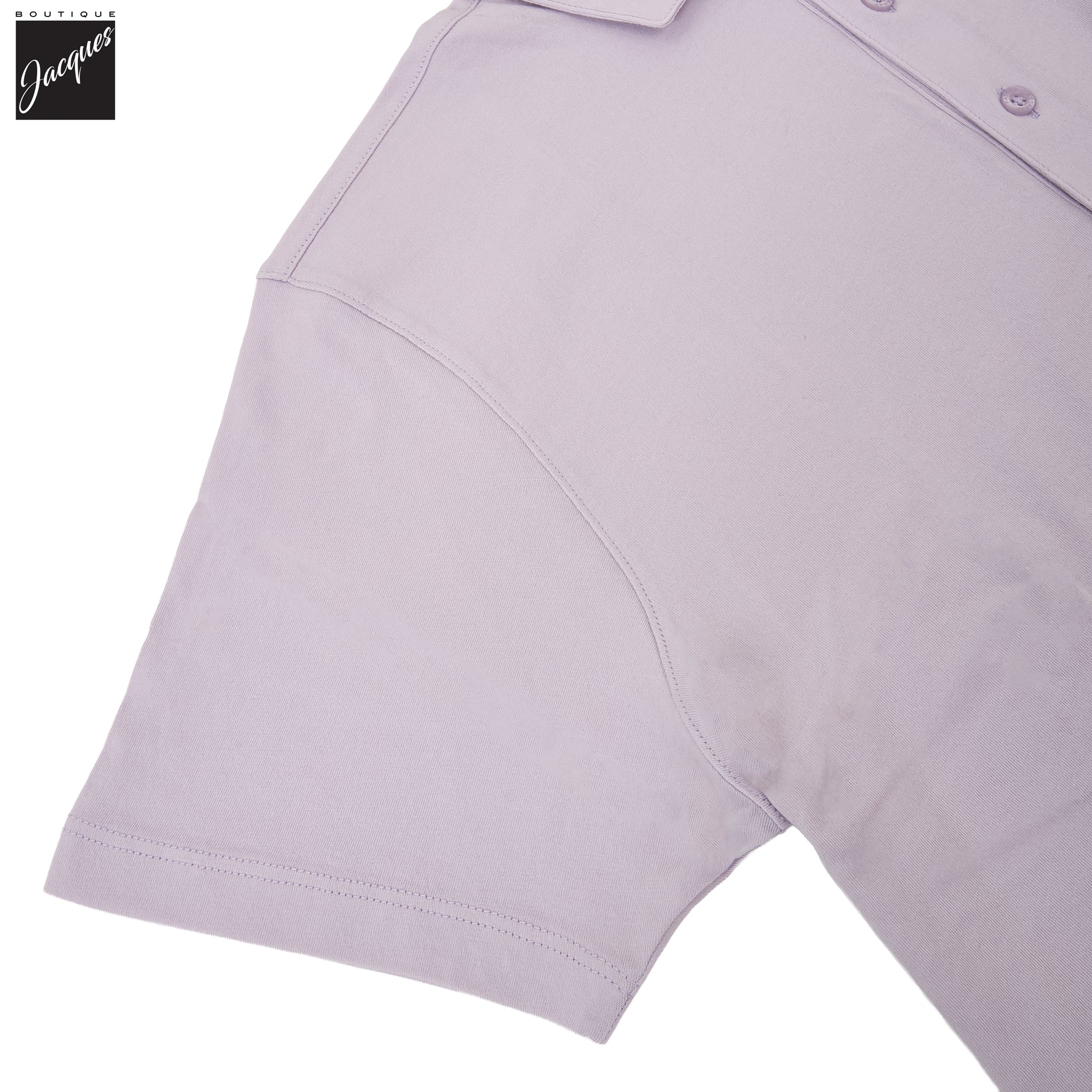 Lavender Mercerized Pima Cotton Short Sleeve Polo Shirt - Patrick Assaraf - Boutique Jacques International