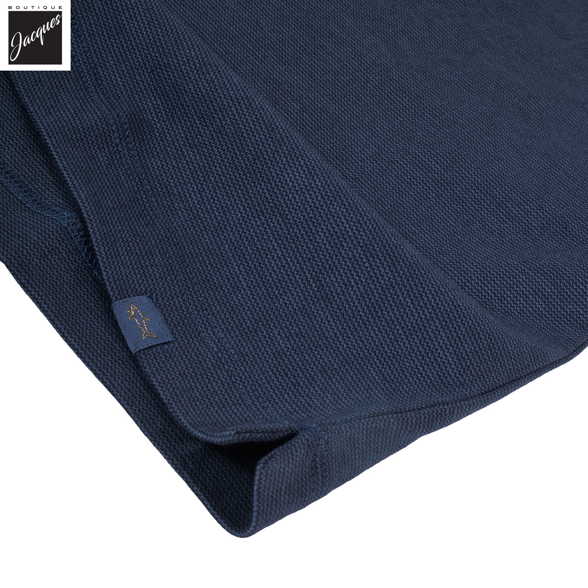 Vintage Indigo XSoft Cotton-Lyocell Interlock Polo Shirt - Paul & Shark - Boutique Jacques International