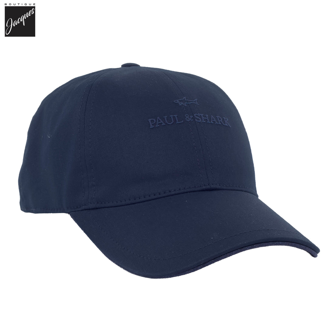 Navy Blue Logo-Embroidered Light Cotton Baseball Cap - Paul & Shark - Boutique Jacques International