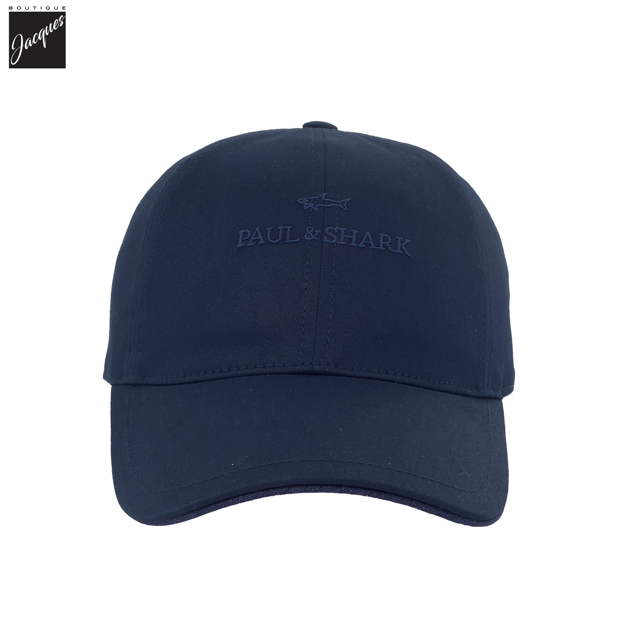 Navy Blue Logo-Embroidered Light Cotton Baseball Cap - Paul & Shark - Boutique Jacques International