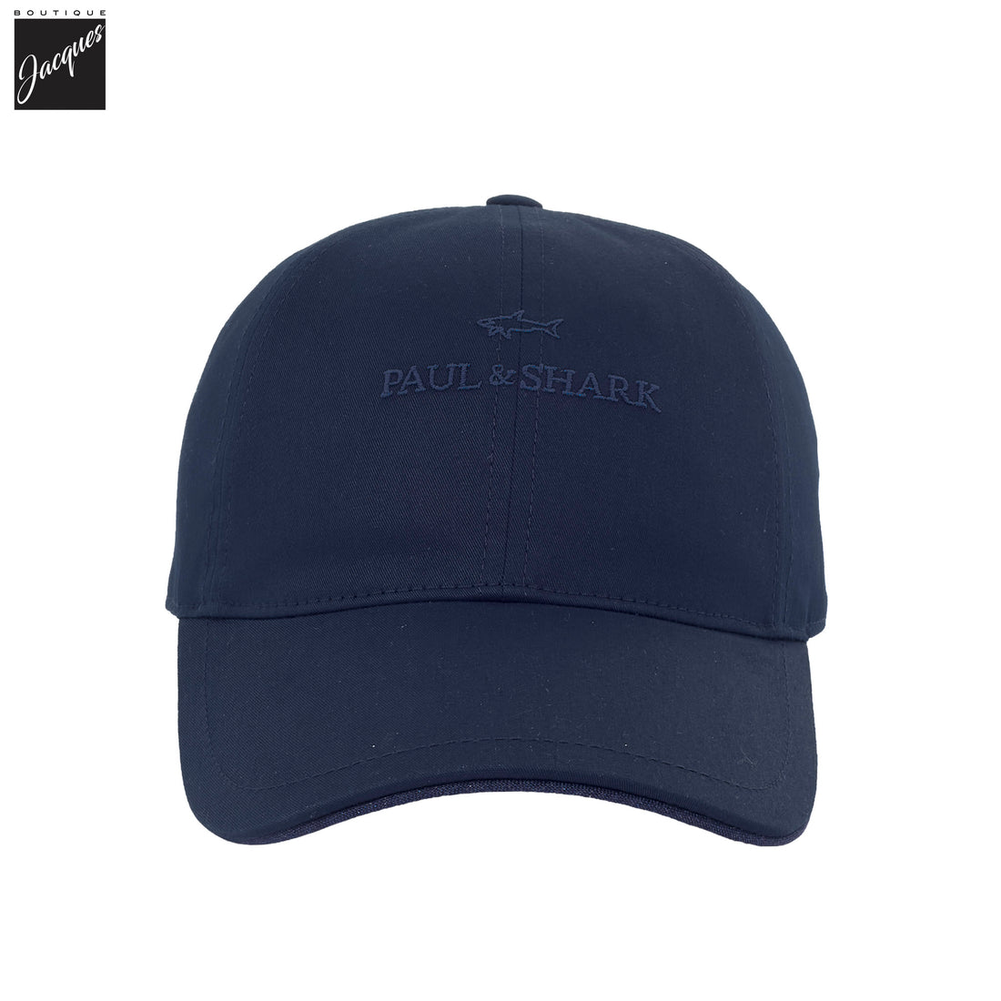 Navy Blue Logo-Embroidered Light Cotton Baseball Cap - Paul & Shark - Boutique Jacques International