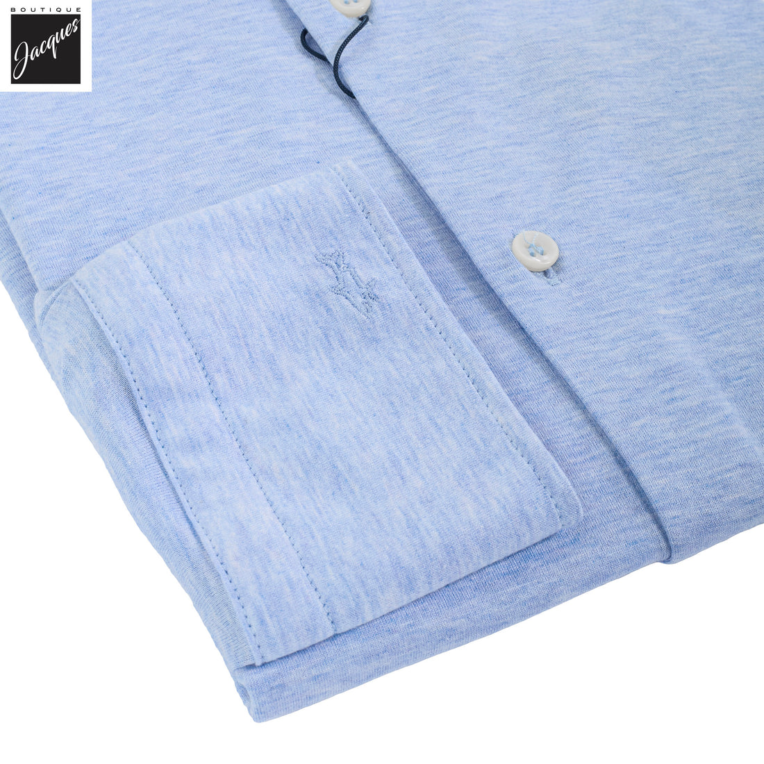 Light Blue XSoft Cotton Jersey Woven Casual Shirt - Paul & Shark - Boutique Jacques International