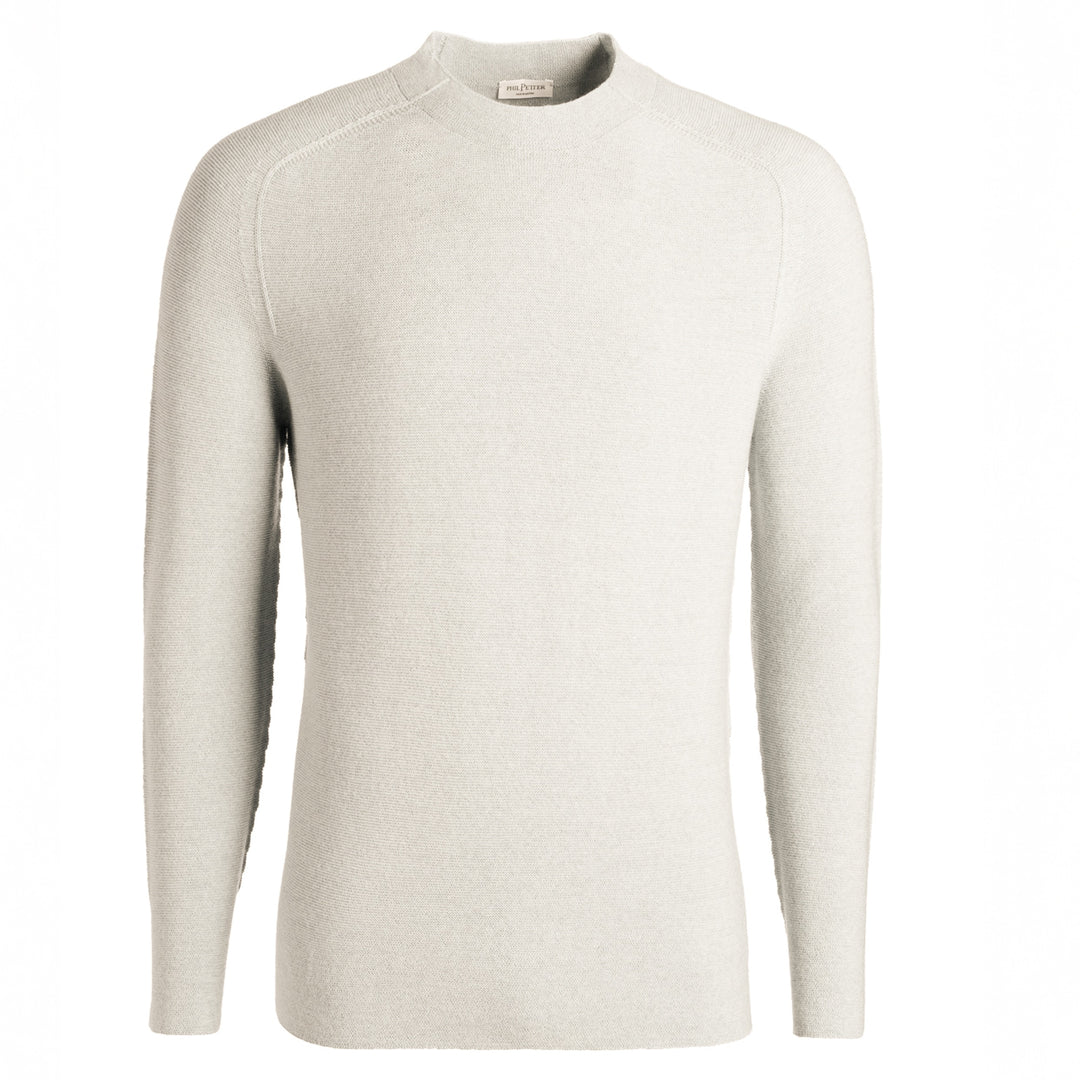 Off-White Merino Wool High Crew Neck Sweater - Phil Petter