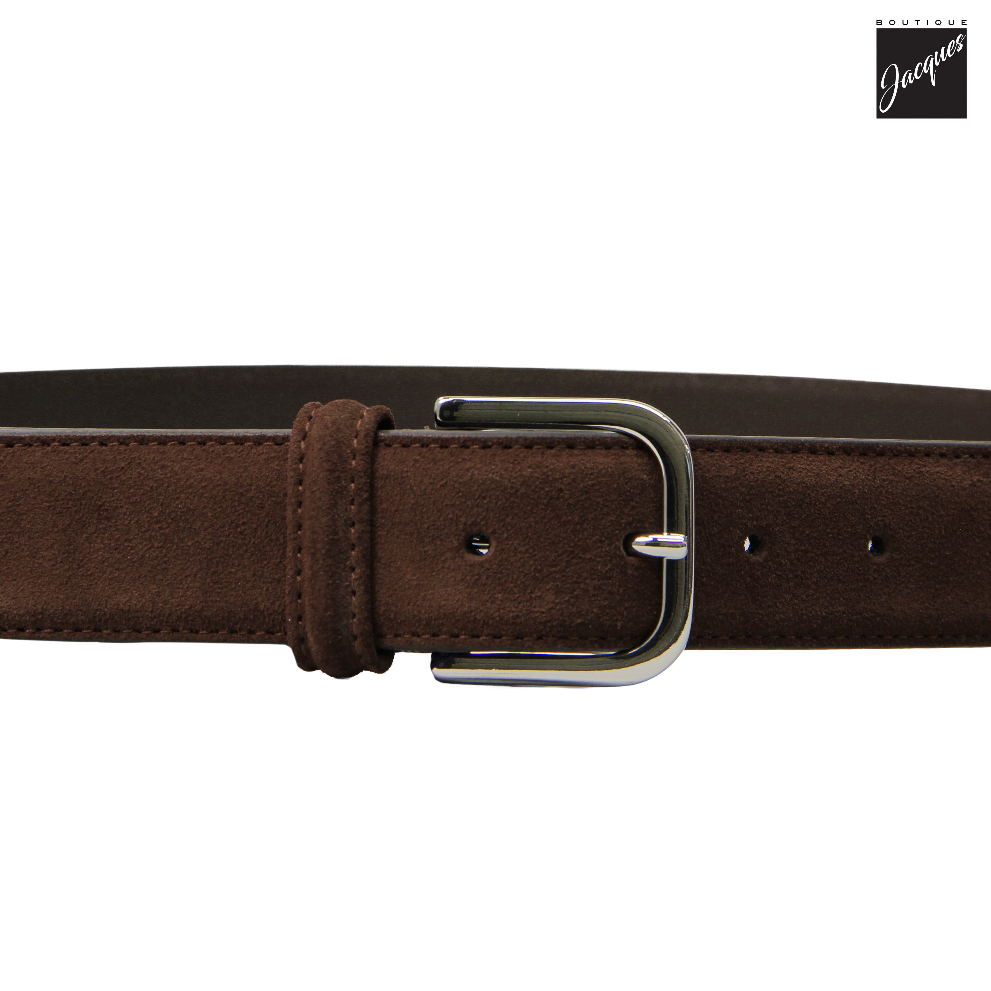 Ceinture en daim marron chocolat noir - Anderson's