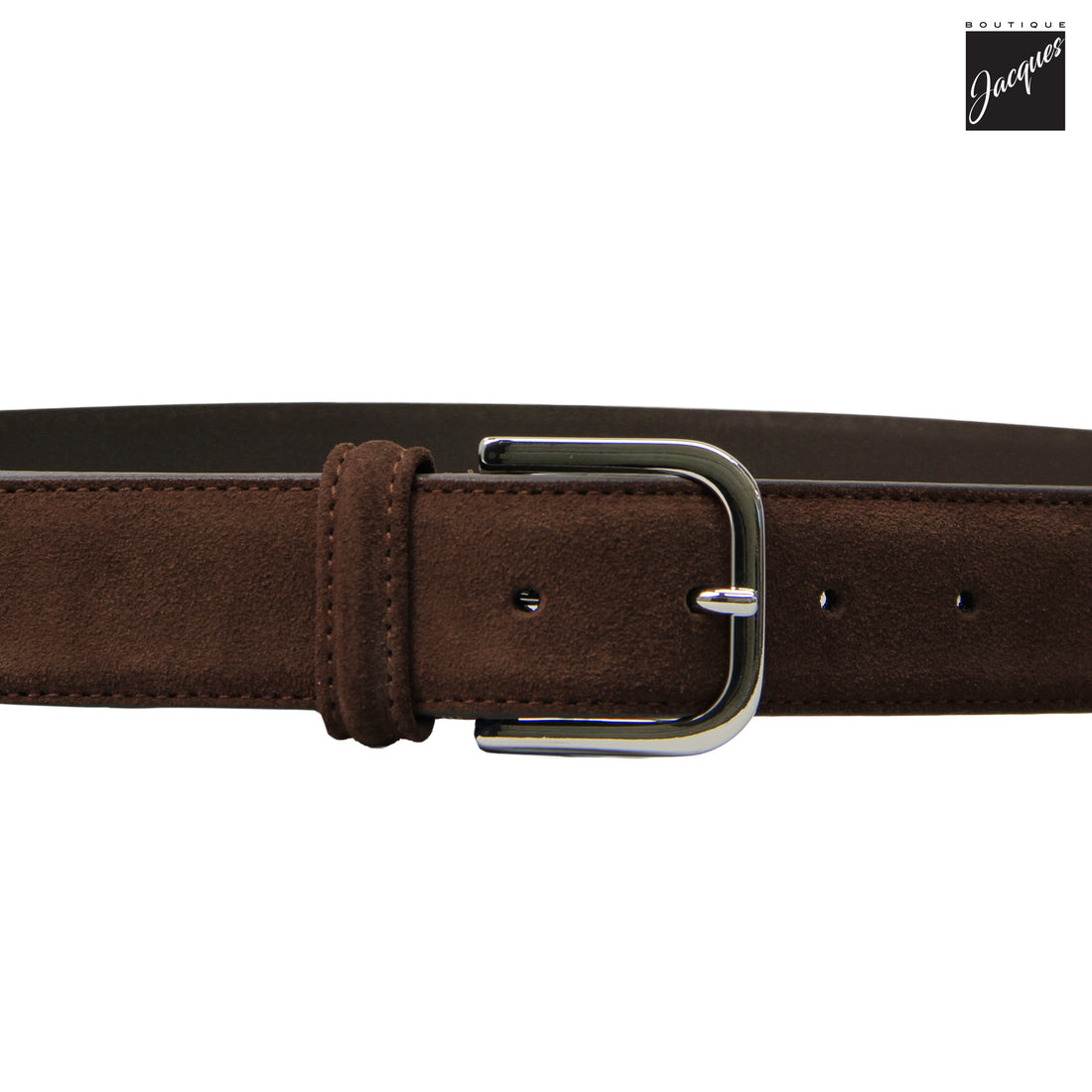 Ceinture en daim marron chocolat noir - Anderson's