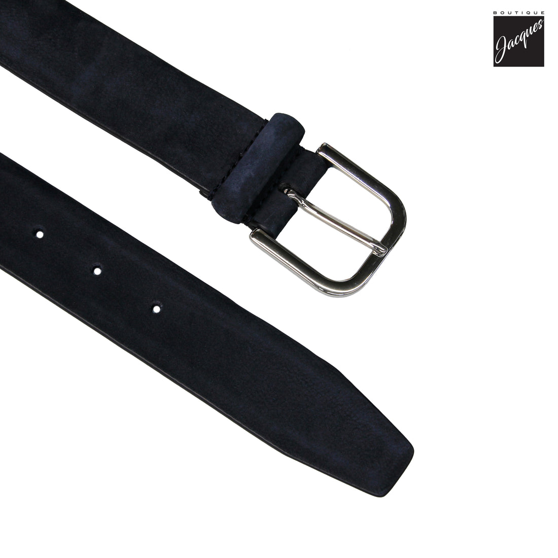 Blue Nubuck Soft Suede Leather Belt - Anderson's
