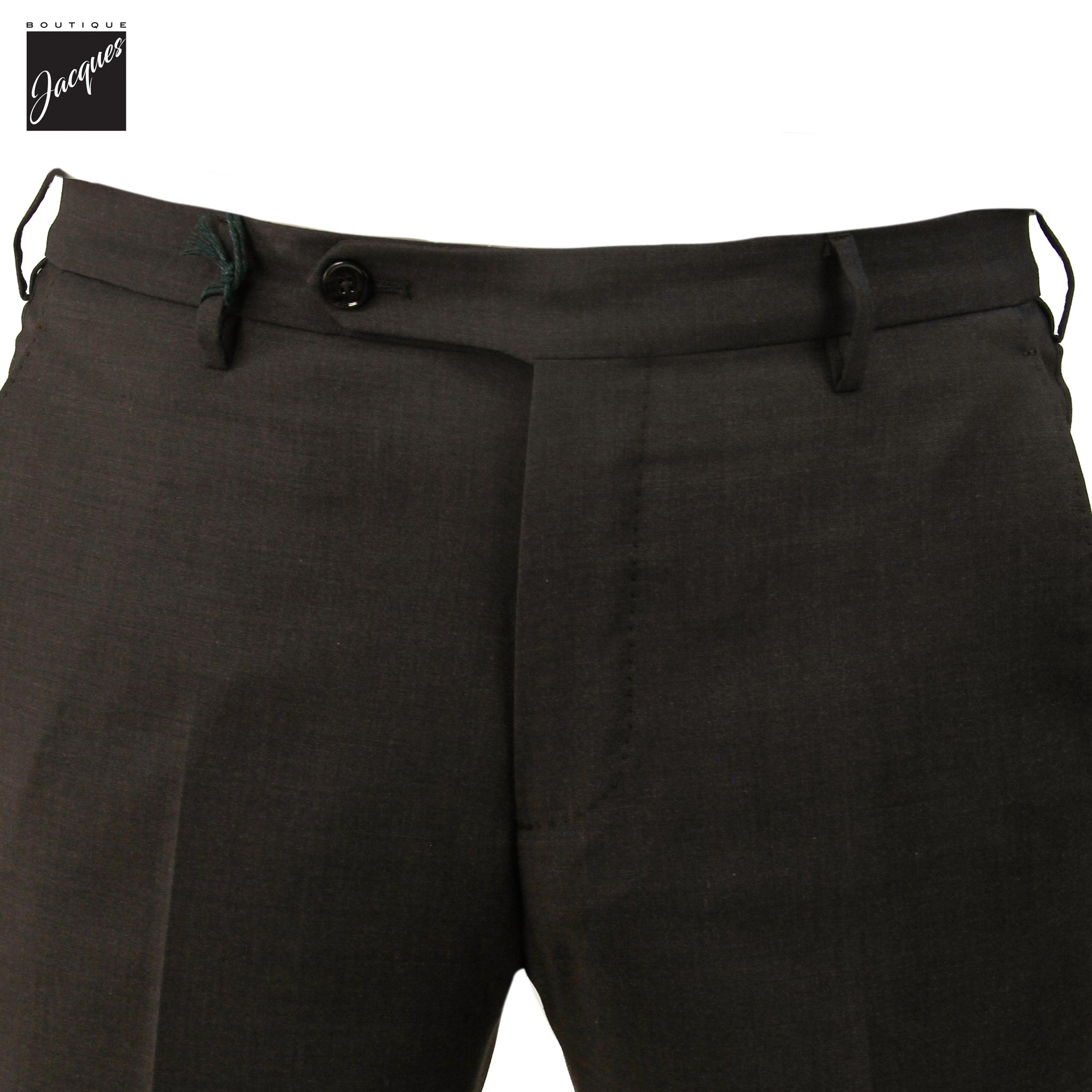 Pantalon Berwich Morello en laine stretch haute performance marron foncé