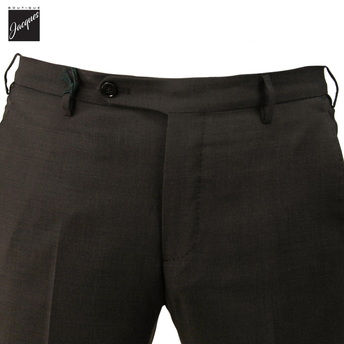 Pantalon Berwich Morello en laine stretch haute performance marron foncé