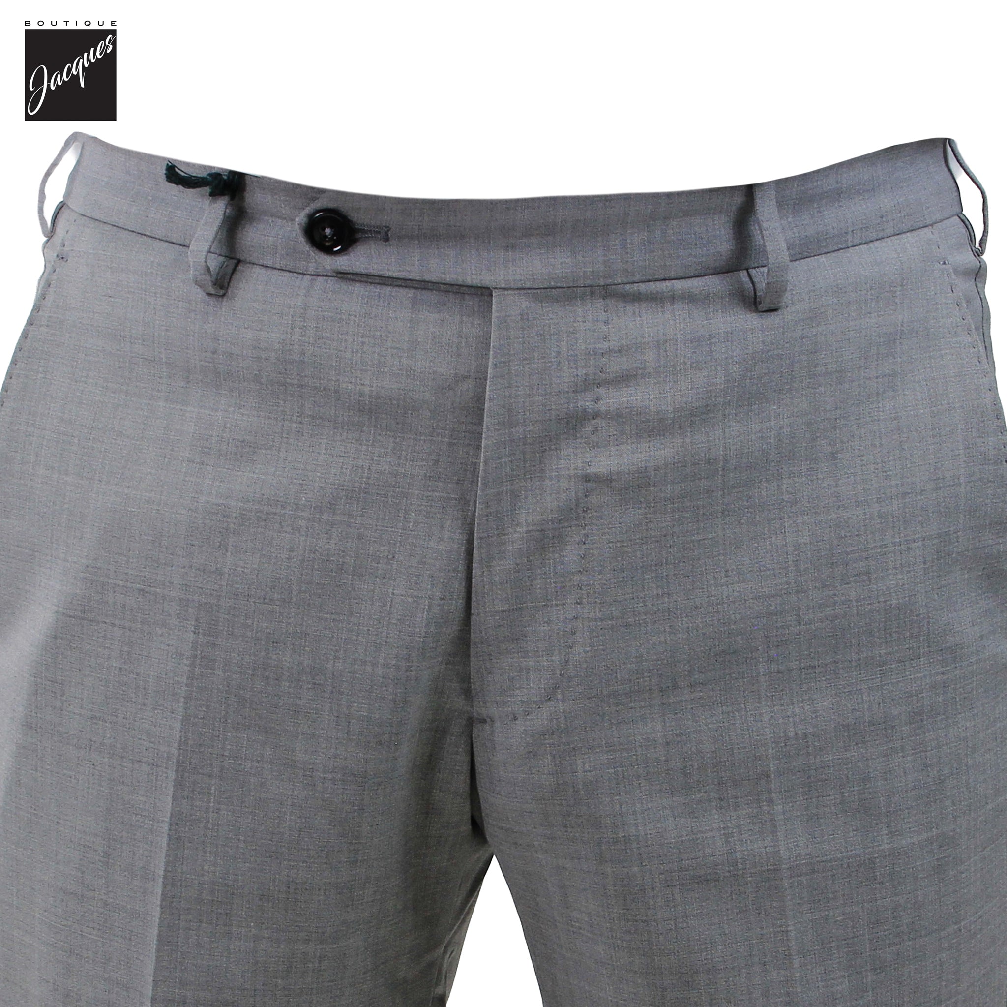 Pantalon Morello en laine stretch haute performance gris chiné - Berwich