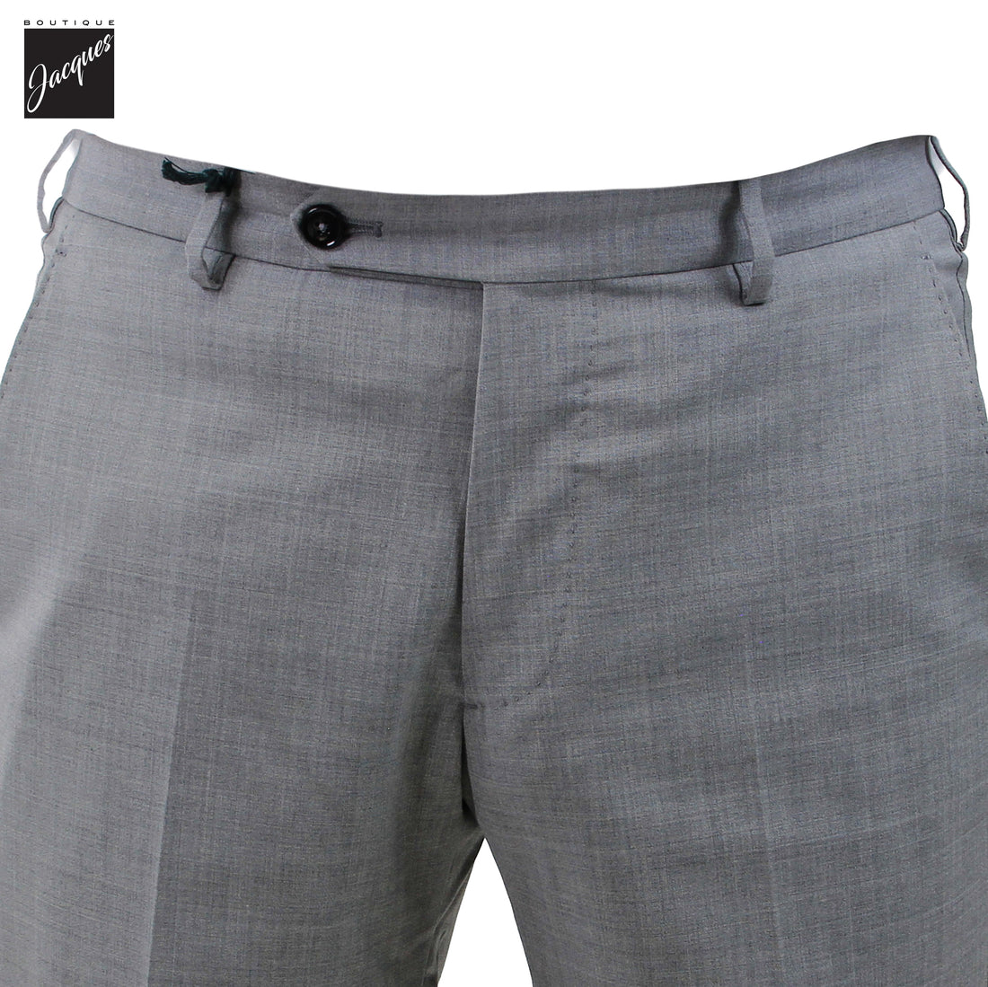 Pantalon Morello en laine stretch haute performance gris chiné - Berwich