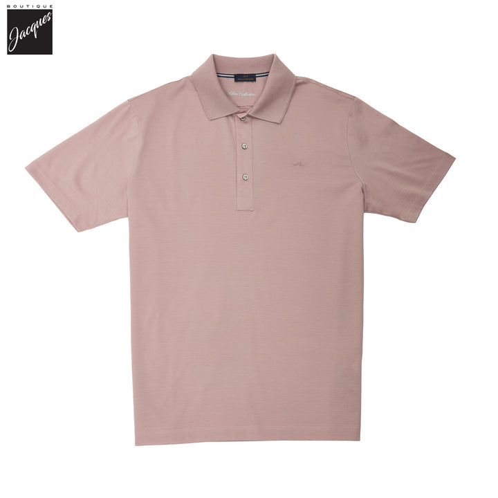 Dusty Rose Cotton Jersey Silver Collection Polo Shirt - Paul & Shark - Boutique Jacques International