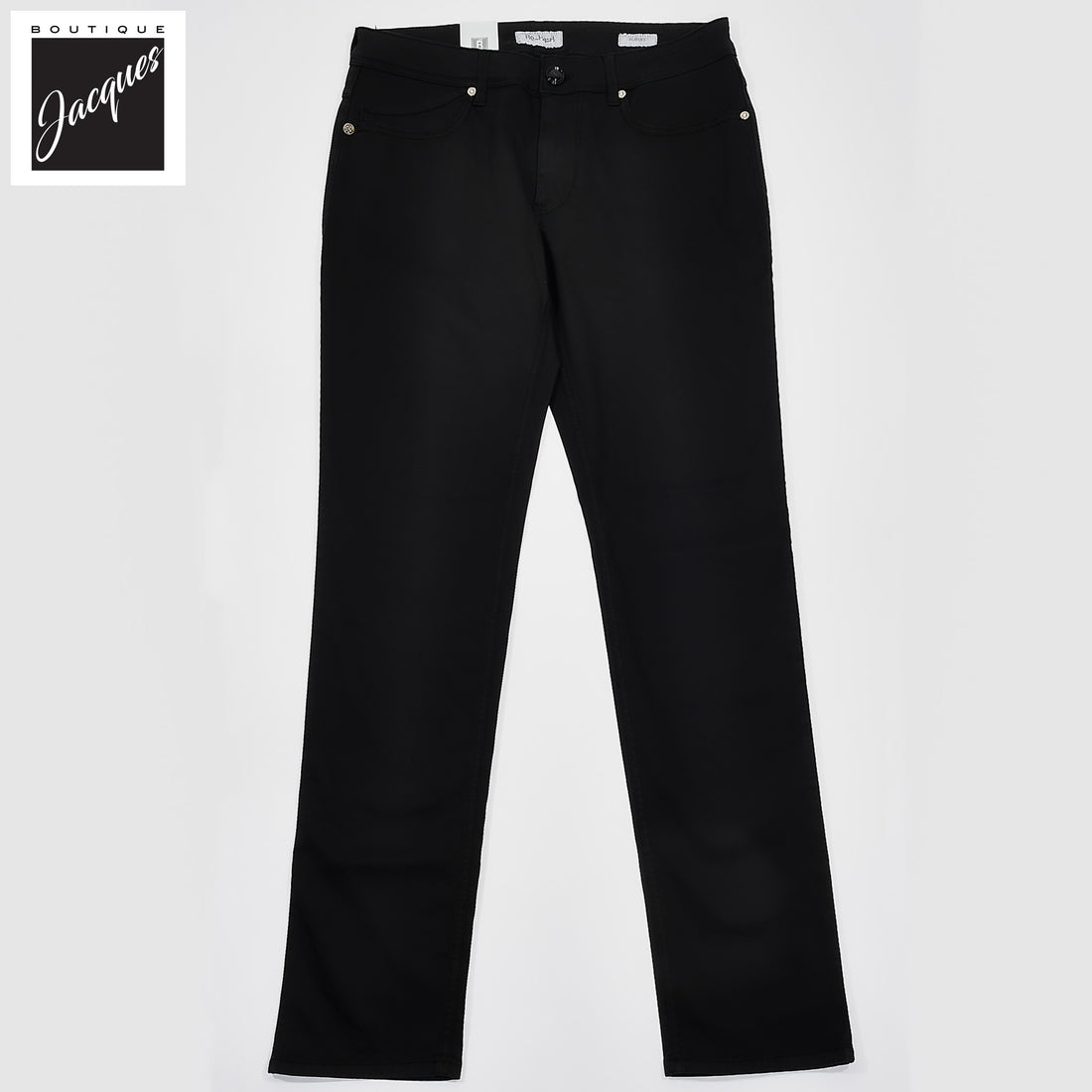 Black Cotton-Lyocell Twill 5-Pocket Pants - Re-Hash
