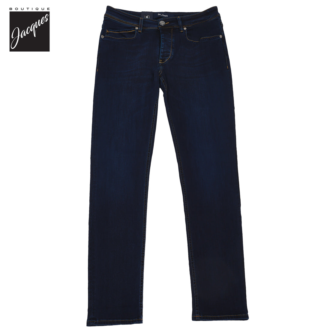 Dark Blue Light Weight Cotton-Lyocell Slim Fit Jeans - Re-Hash
