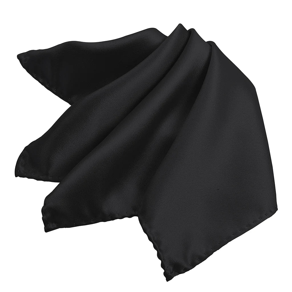 Black Pure Silk Handkerchief - DION
