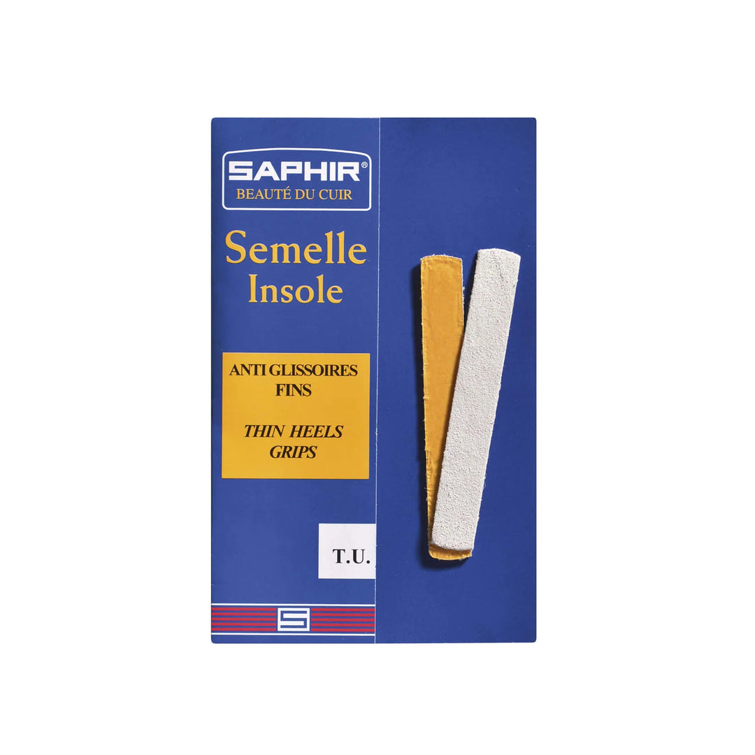 Beauté du Cuir Thin Leather Heel Grip Insoles - Saphir
