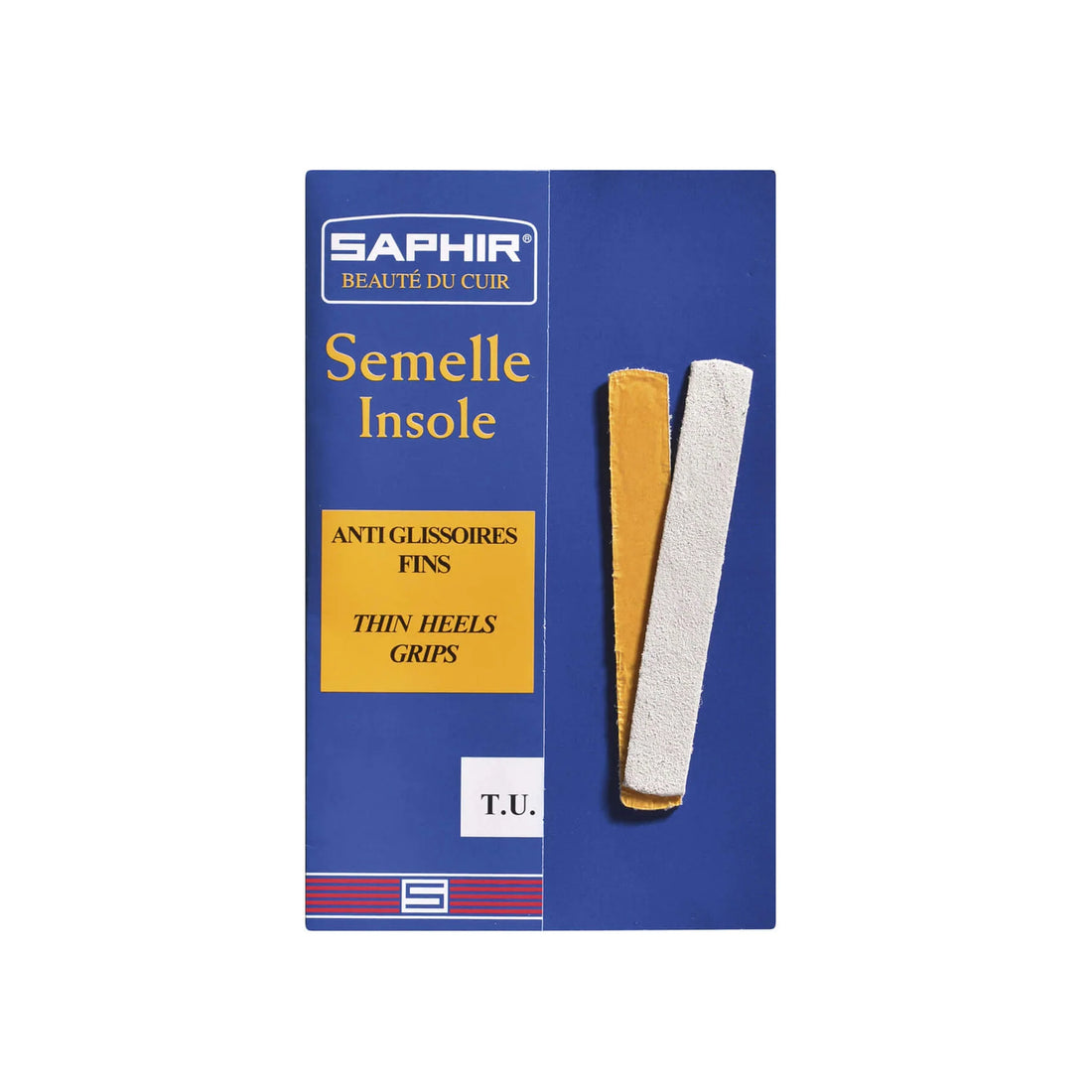 Beauté du Cuir Thin Leather Heel Grip Insoles - Saphir