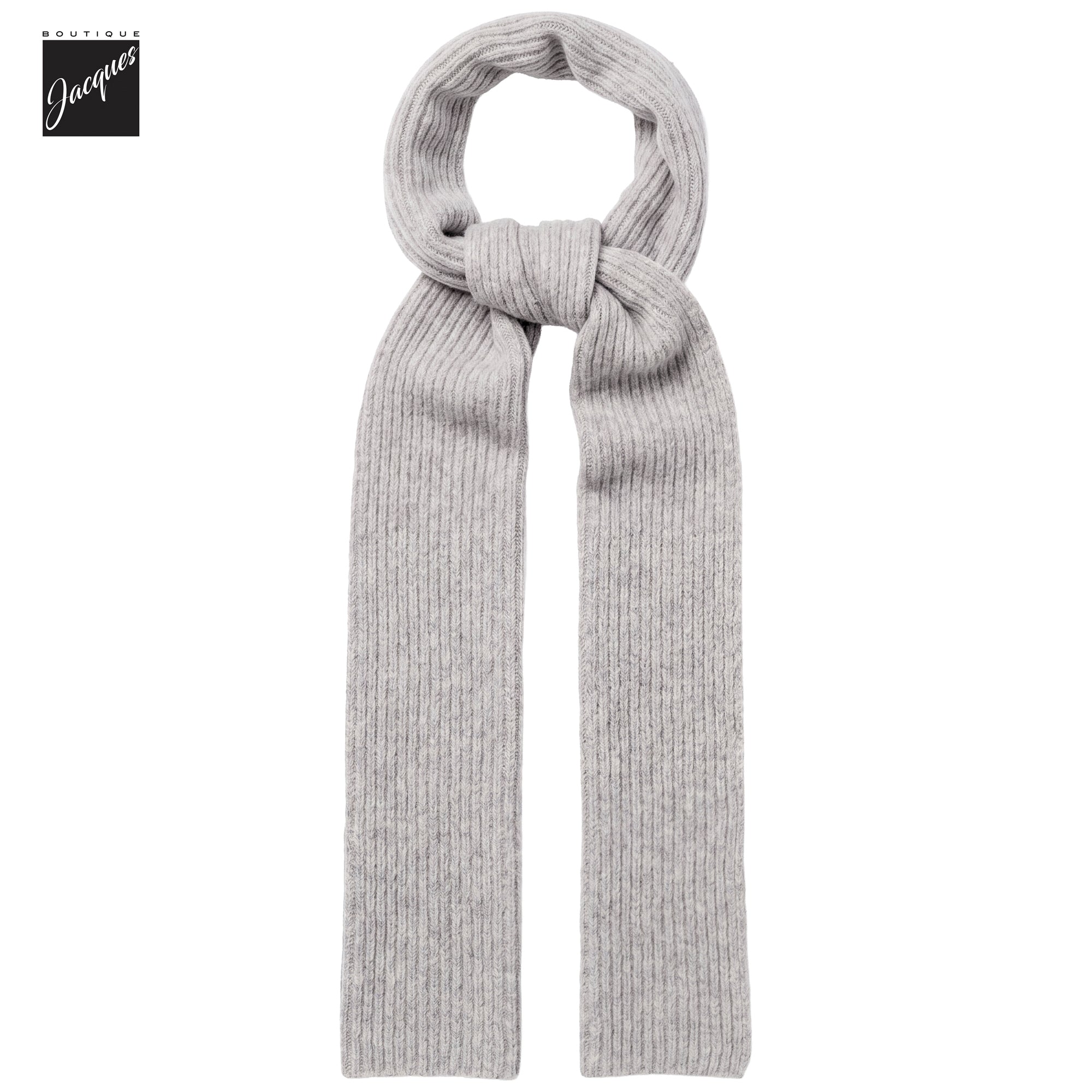 Natural Mélange Cotton/Alpaca/Wool Tweed Winter Scarf - Phil Petter - Boutique Jacques International