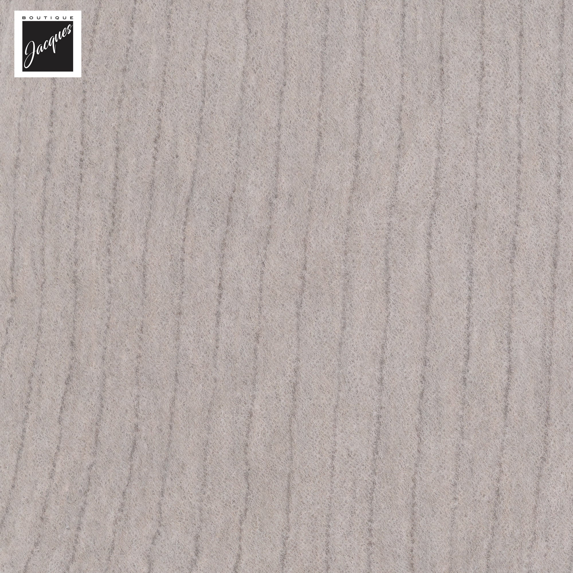 Oatmeal Pinstripe Air-Light Cashmere Scarf - Phil Petter - Boutique Jacques International
