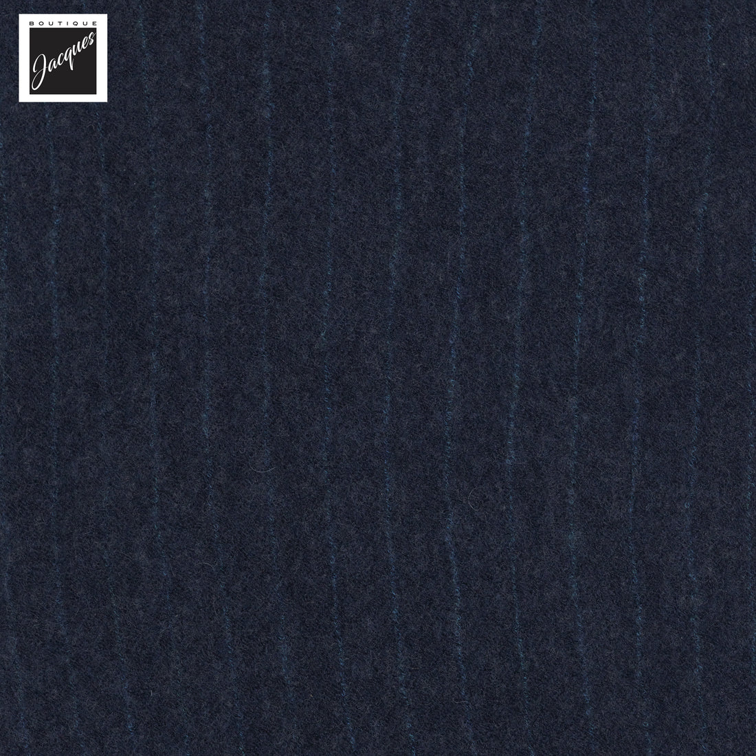 Navy Blue Pinstripe Air-Light Cashmere Scarf - Phil Petter - Boutique Jacques International