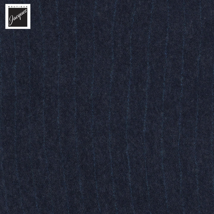 Navy Blue Pinstripe Air-Light Cashmere Scarf - Phil Petter