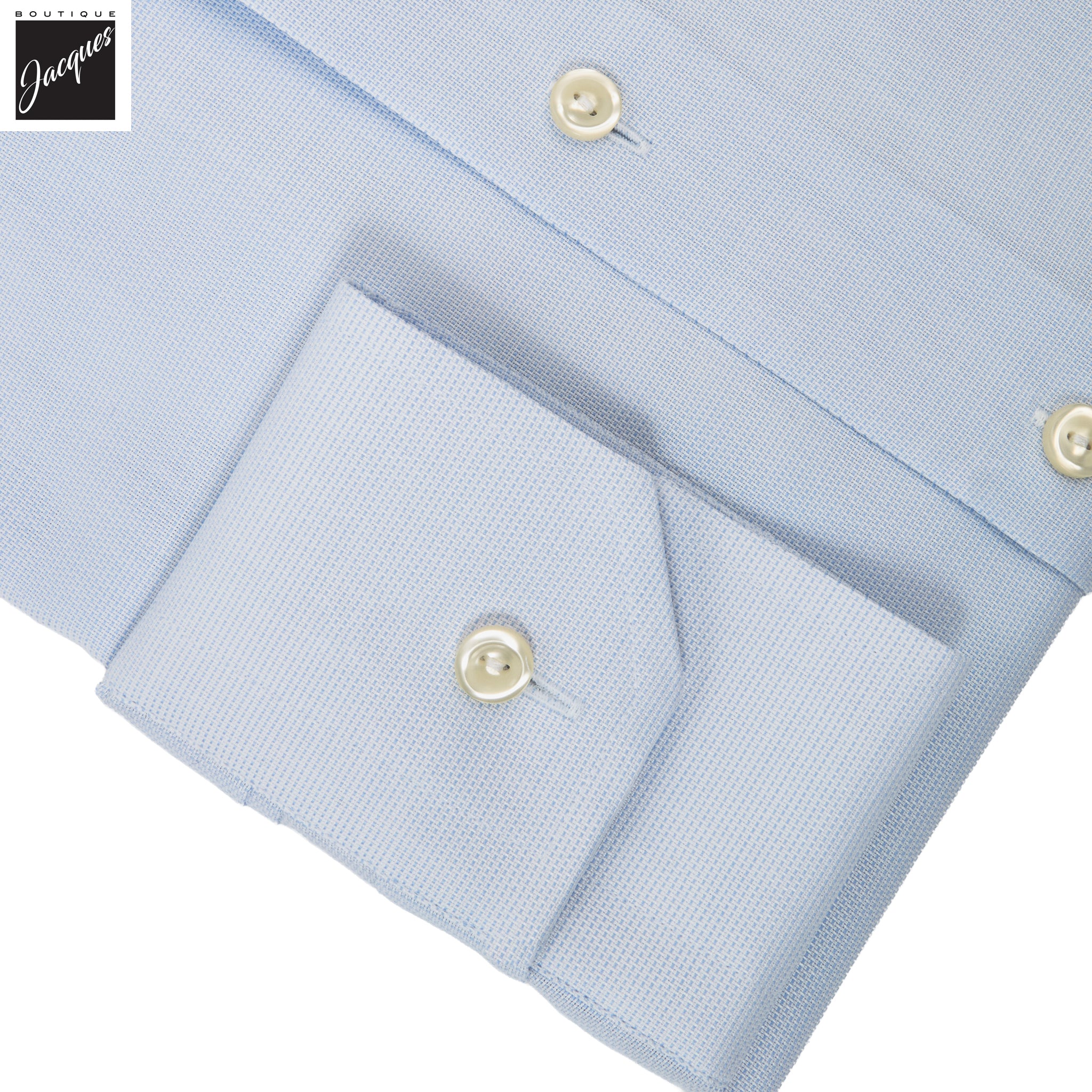 Light Blue Semi Solid Signature Twill Contemporary Fit Shirt - ETON