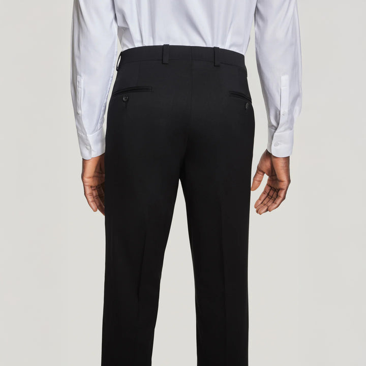 Black Solid Super 130's Wool Esprit Modern Fit Suit - Jack Victor