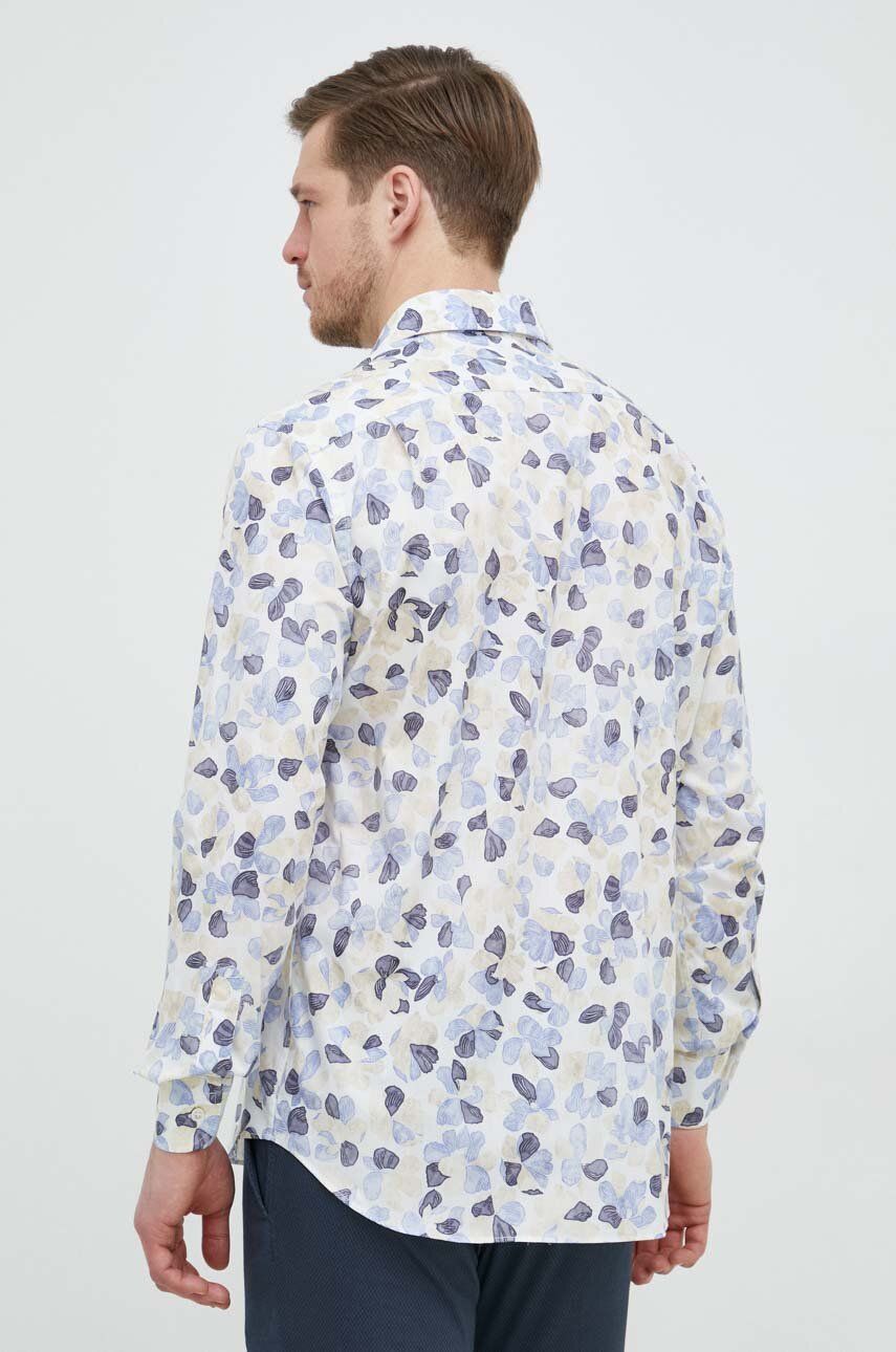 Blue Floral Poplin Casual Shirt - Paul & Shark - Boutique Jacques International