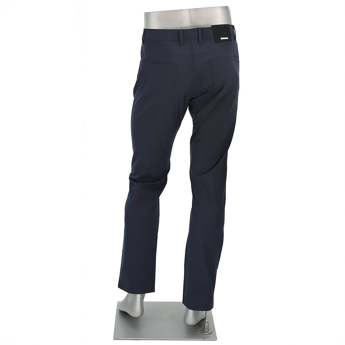 Blue Mini Pepita Pattern Ceramica Pipe Five Pocket Pants - ALBERTO - Boutique Jacques International