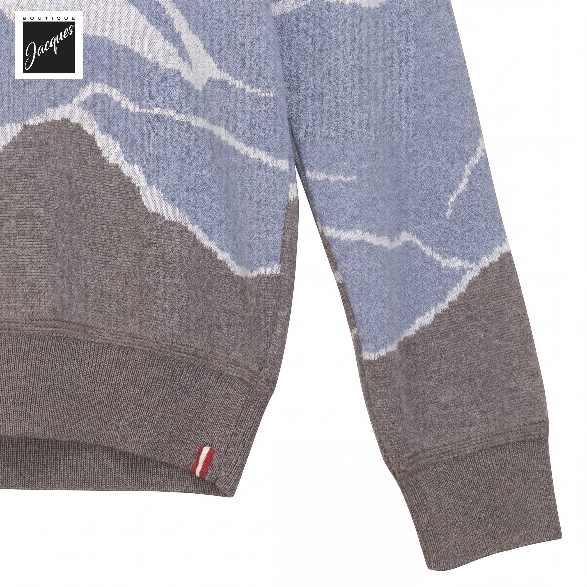 Baby Blue Alpin Wool/Cotton/Alpaca Crew Neck Pullover - Phil Petter - Boutique Jacques International