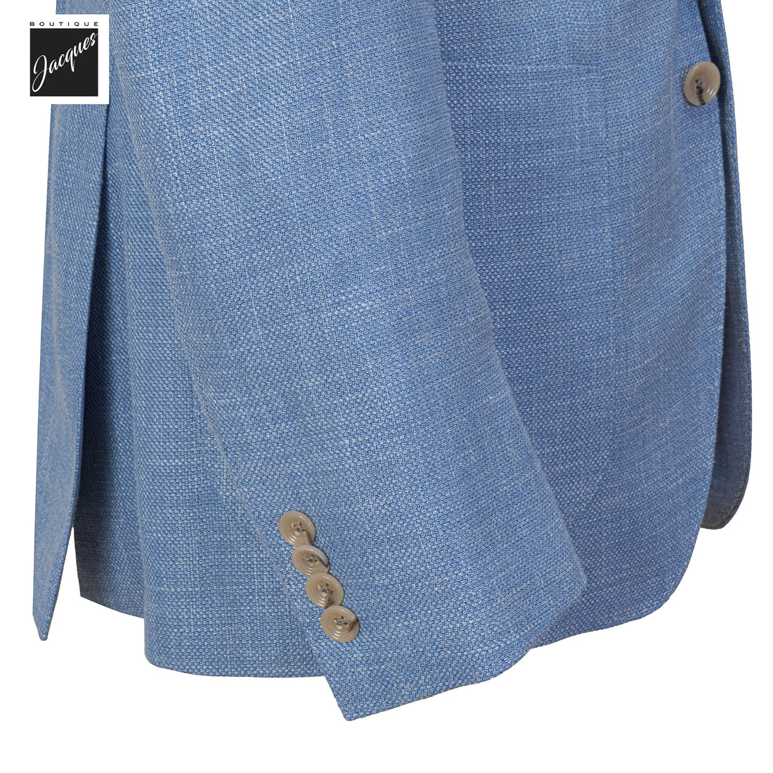 Sky Blue Wool/Silk/Linen Madison Contemporary Fit Sport Jacket - Jack Victor 1913
