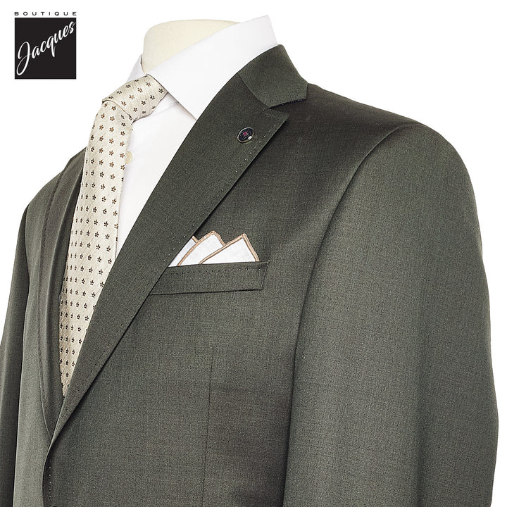 Olive Green Slim Fit Suit - Ted Baker