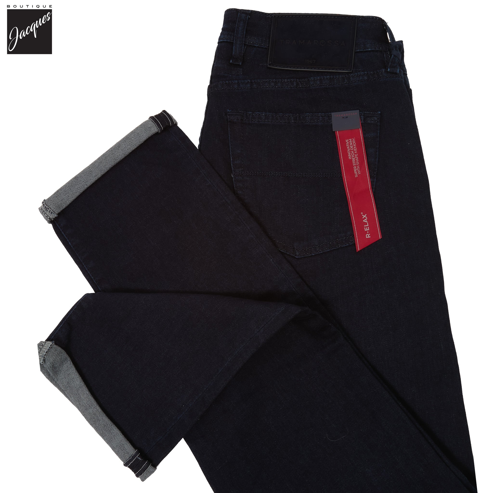 Blue Raw R-Elax Michelangelo Modern Fit Super-Stretch Denim - TRAMAROSSA - Boutique Jacques International