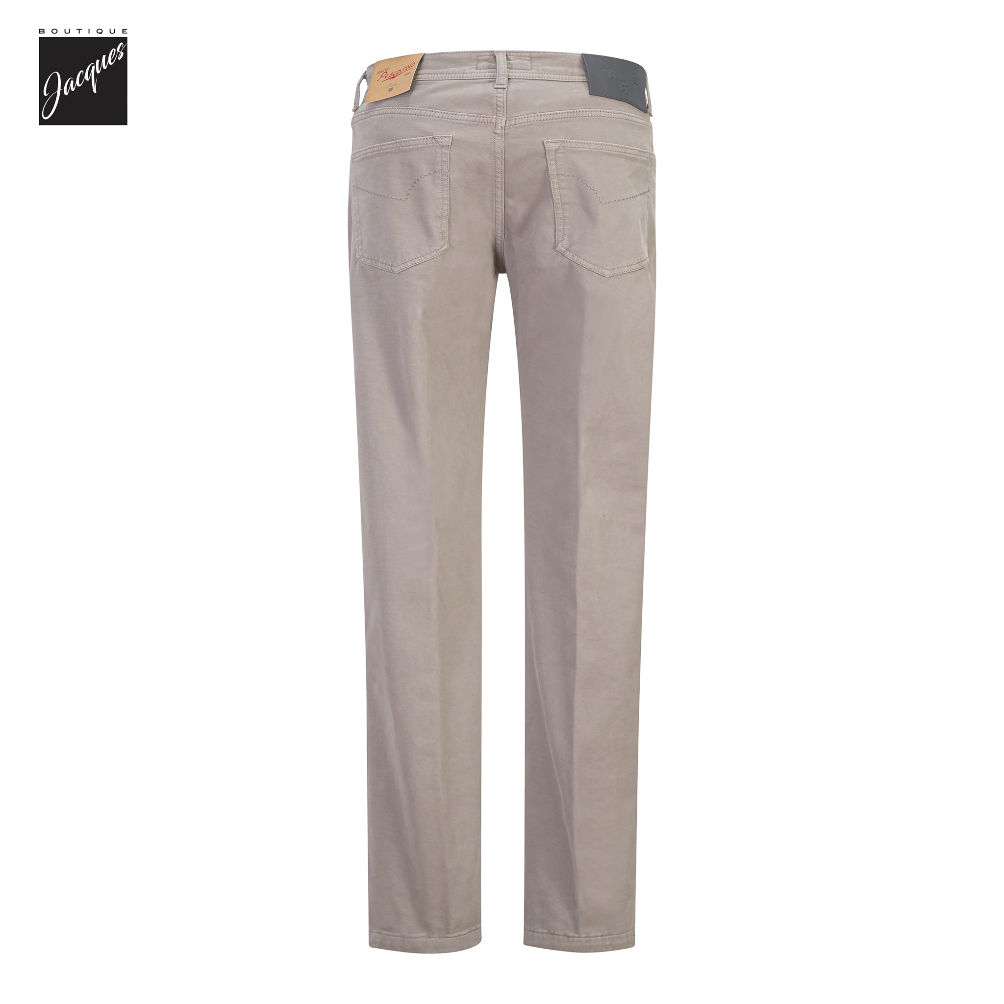 Taupe Cotton-Cashmere Nerano M Tailored Fit Five Pocket Pants - Marco Pescarolo