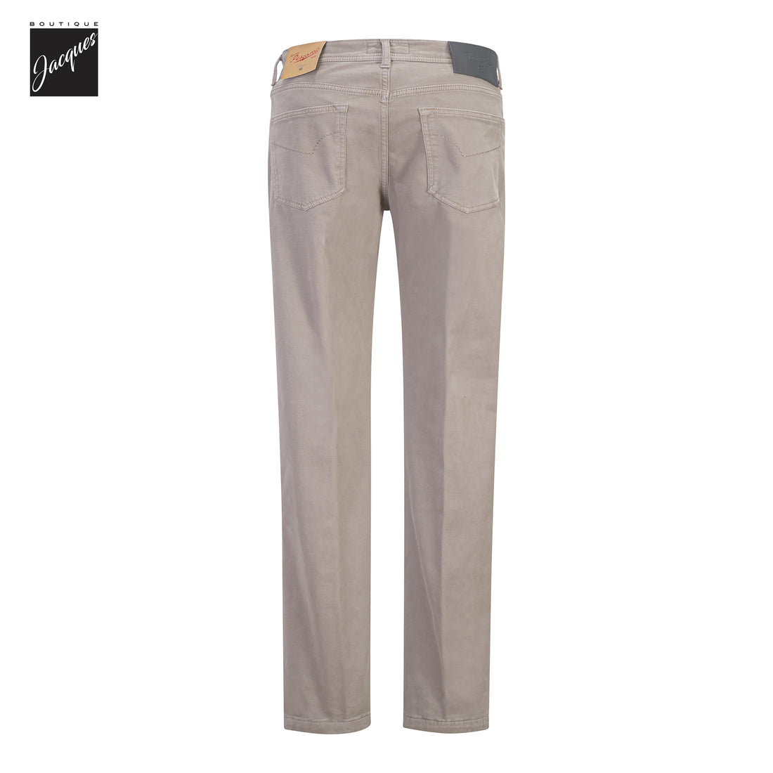 Taupe Cotton-Cashmere Nerano M Tailored Fit Five Pocket Pants - Marco Pescarolo