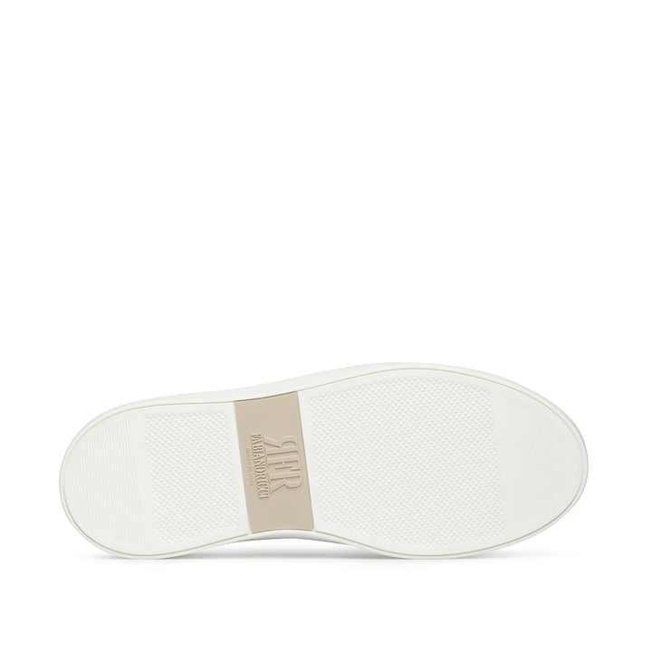 Dark Brown Grained Leather Slip-On Sneakers - Fabiano Ricci