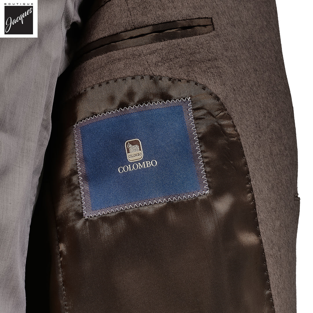 Brown Silk-Cashmere Contemporary Dream Fit Sport Jacket - Luigi Bianchi