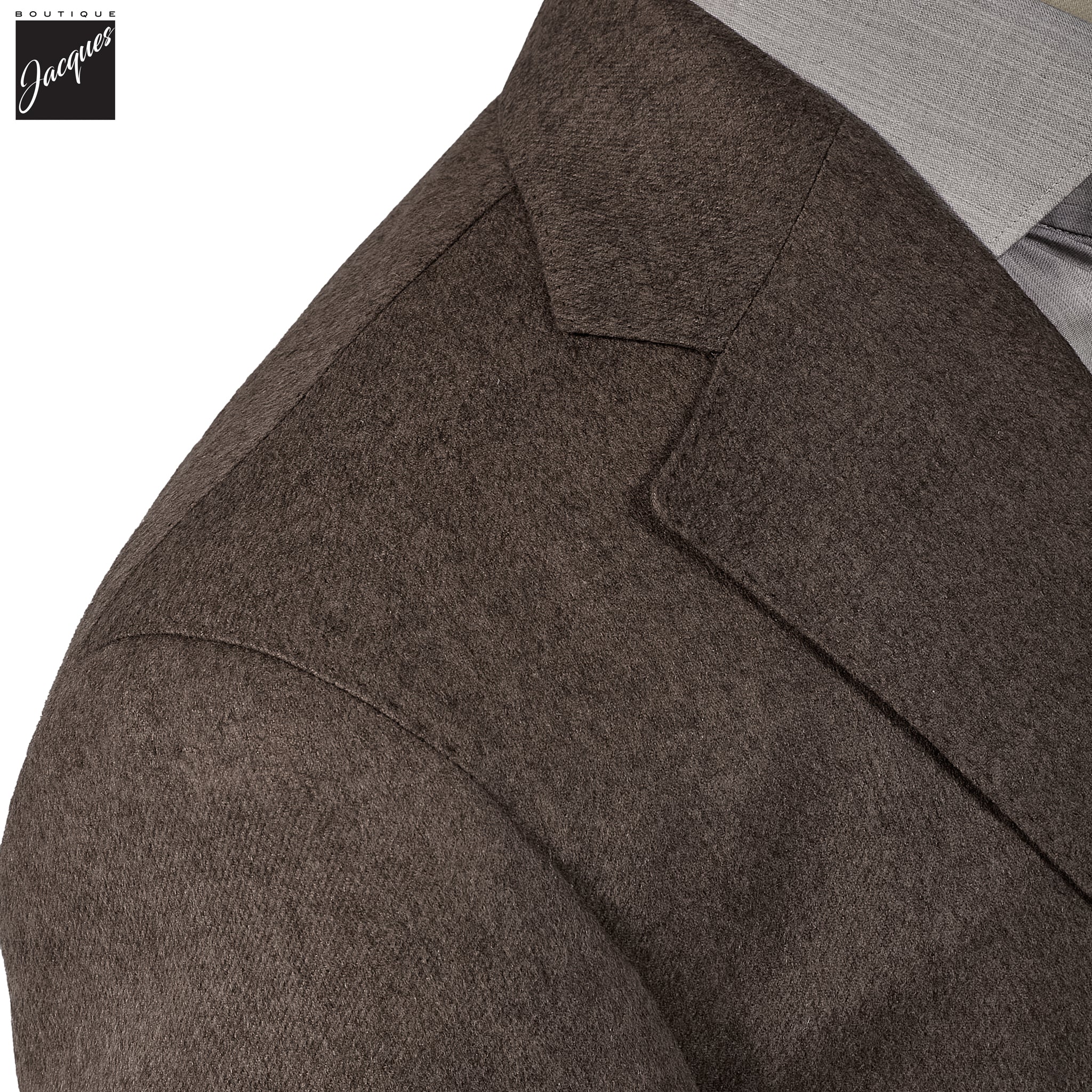 Brown Silk-Cashmere Contemporary Dream Fit Sport Jacket - Luigi Bianchi