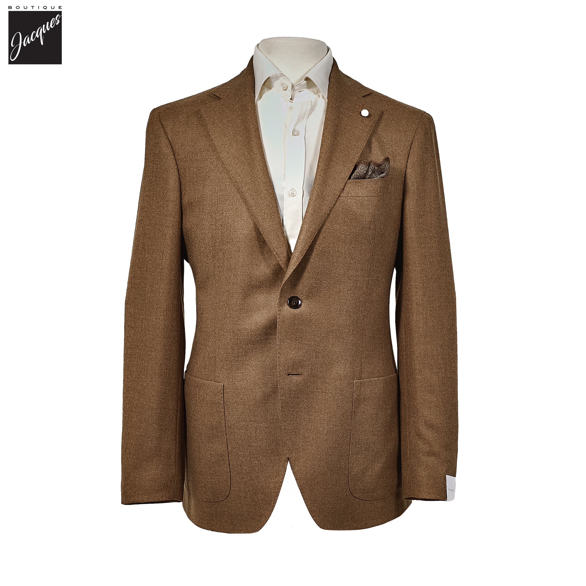 Camel Wool Cashmere Contemporary Dream Fit Sport Jacket - Luigi Bianchi