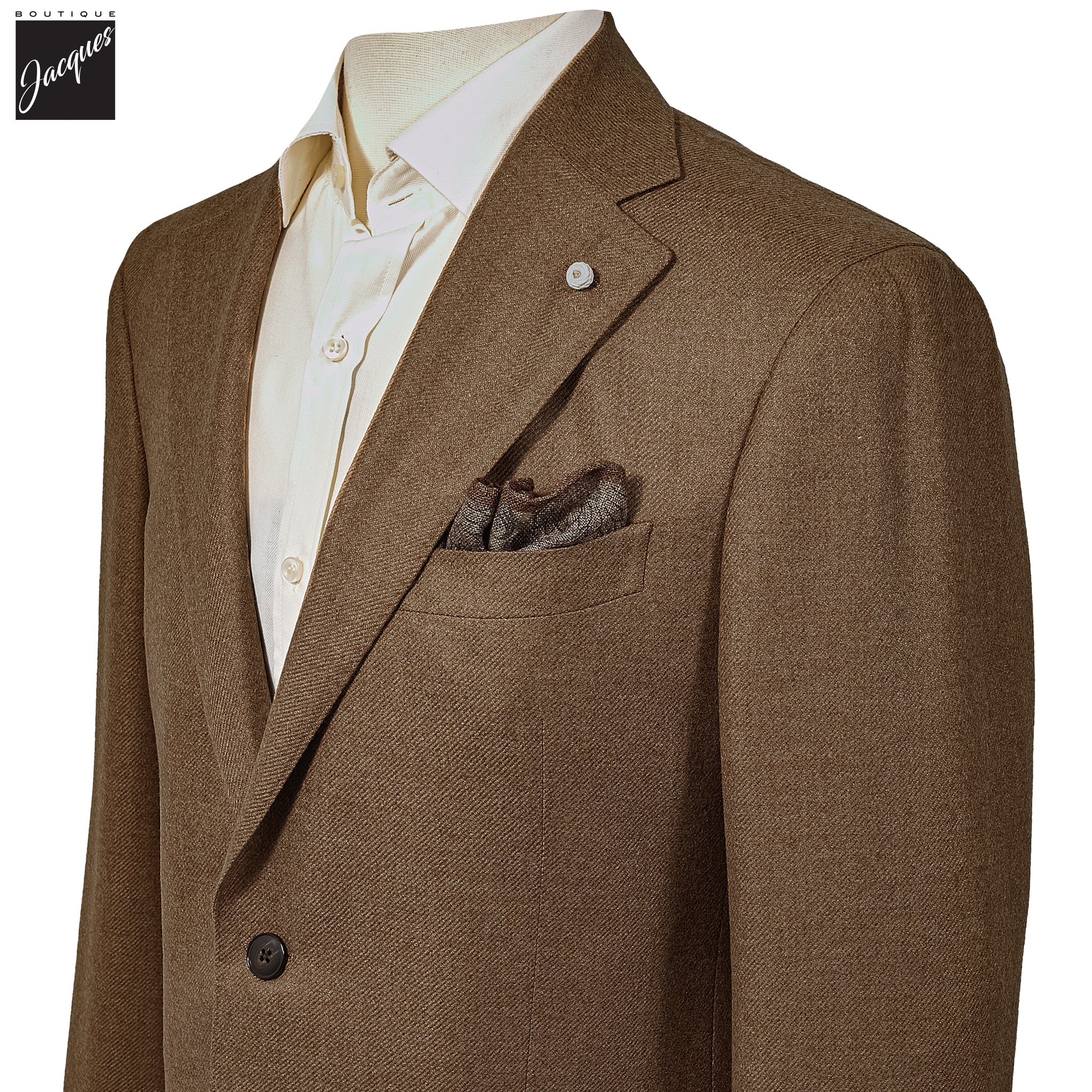 Camel Wool Cashmere Contemporary Dream Fit Sport Jacket - Luigi Bianchi