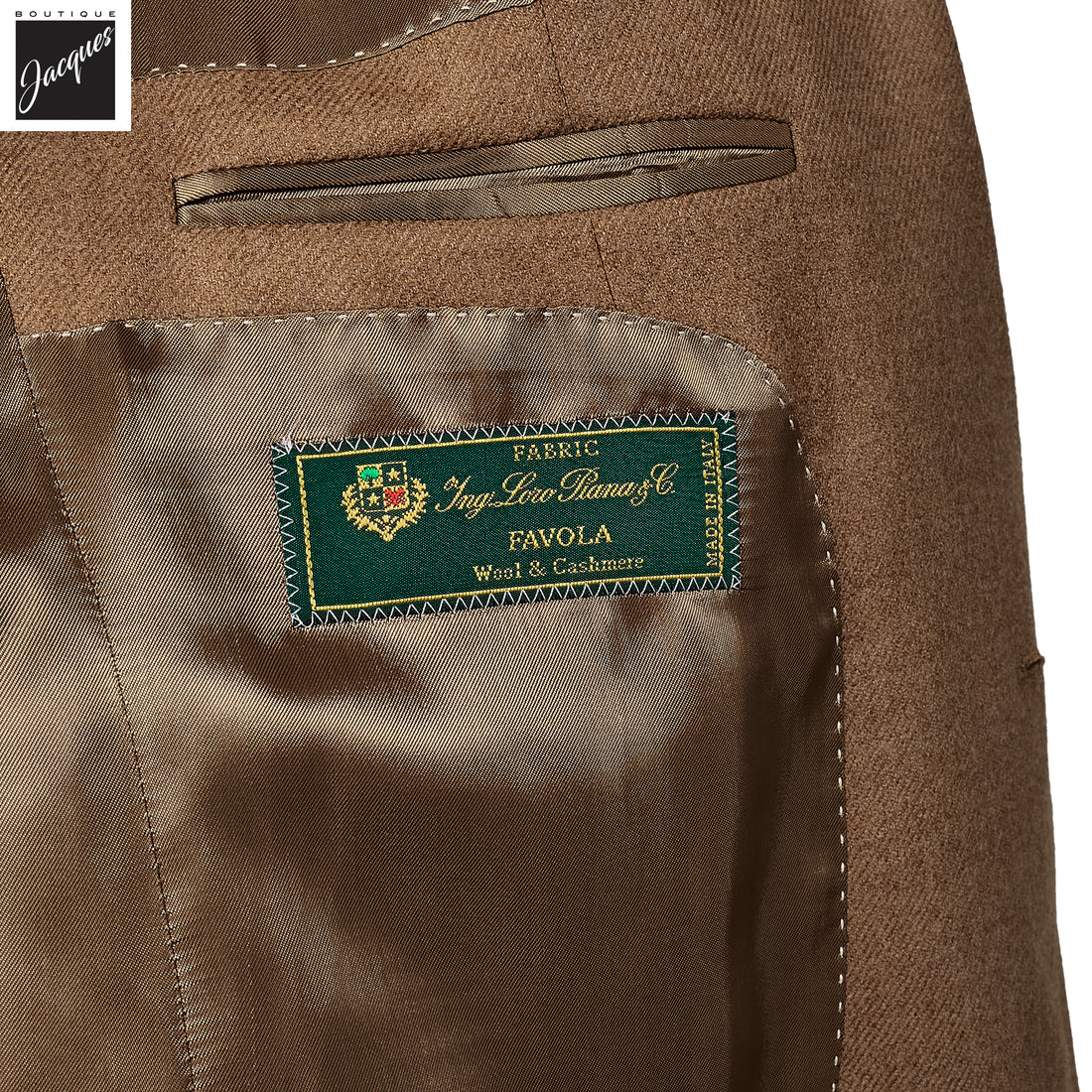 Camel Wool Cashmere Contemporary Dream Fit Sport Jacket - Luigi Bianchi
