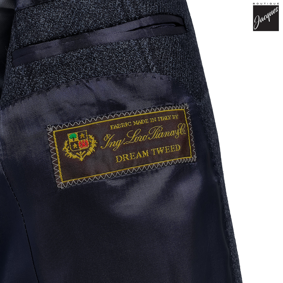 Blue Windowpane Wool-Silk Dream Tweed Contemporary Fit Sport Jacket - Luigi Bianchi
